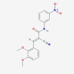 (2E)-2-cyano-3-(2,3-dimethoxyphenyl)-N-(3-nitrophenyl)prop-2-enamide