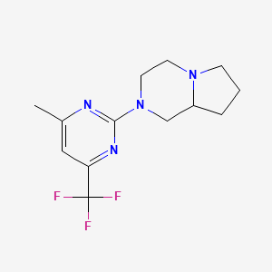 2-[4-Methyl-6-(trifluoromethyl)pyrimidin-2-yl]octahydropyrrolo[1,2-a]pyrazine