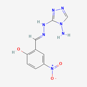 2-{(E)-[2-(4-amino-4H-1,2,4-triazol-3-yl)hydrazinylidene]methyl}-4-nitrophenol