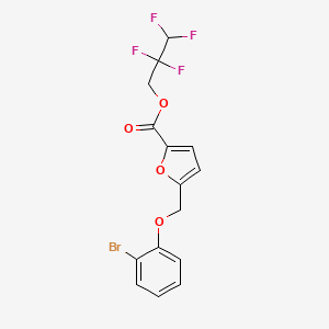 2,2,3,3-Tetrafluoropropyl 5-[(2-bromophenoxy)methyl]furan-2-carboxylate