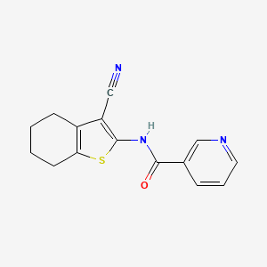 N-(3-Cyano-4,5,6,7-tetrahydrobenzo[b]thien-2-yl)-3-pyridinecarboxamide