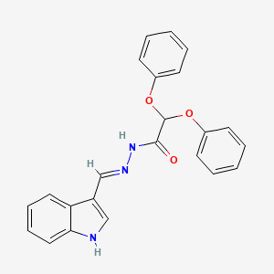 N'-[(E)-1H-indol-3-ylmethylidene]-2,2-diphenoxyacetohydrazide