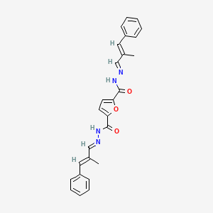 N'~2~,N'~5~-bis(2-methyl-3-phenyl-2-propenylidene)-2,5-furandicarbohydrazide