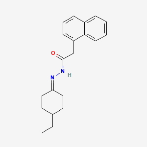 molecular formula C20H24N2O B10899798 N'-(4-ethylcyclohexylidene)-2-(naphthalen-1-yl)acetohydrazide 