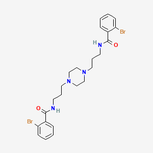 N,N'-(piperazine-1,4-diyldipropane-3,1-diyl)bis(2-bromobenzamide)