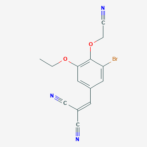 [3-Bromo-4-(cyanomethoxy)-5-ethoxybenzylidene]propanedinitrile