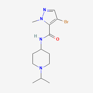 4-bromo-1-methyl-N-[1-(propan-2-yl)piperidin-4-yl]-1H-pyrazole-5-carboxamide