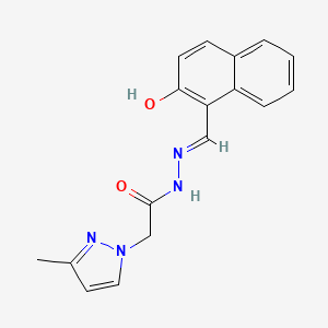 N'-[(E)-(2-hydroxynaphthalen-1-yl)methylidene]-2-(3-methyl-1H-pyrazol-1-yl)acetohydrazide