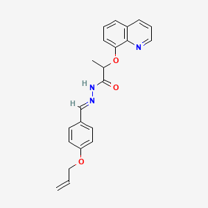 N'-{(E)-[4-(prop-2-en-1-yloxy)phenyl]methylidene}-2-(quinolin-8-yloxy)propanehydrazide