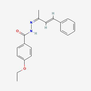 4-ethoxy-N'-[(2Z,3E)-4-phenylbut-3-en-2-ylidene]benzohydrazide