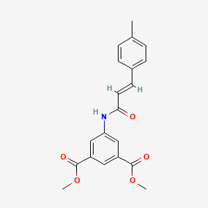 dimethyl 5-{[(2E)-3-(4-methylphenyl)prop-2-enoyl]amino}benzene-1,3-dicarboxylate