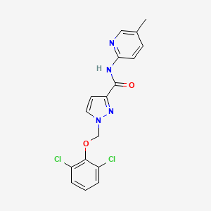 1-[(2,6-dichlorophenoxy)methyl]-N-(5-methylpyridin-2-yl)-1H-pyrazole-3-carboxamide