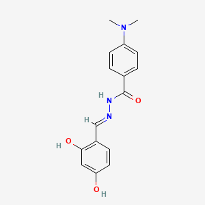 N'-[(E)-(2,4-dihydroxyphenyl)methylidene]-4-(dimethylamino)benzohydrazide