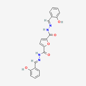 N'~2~,N'~5~-bis[(E)-(2-hydroxyphenyl)methylidene]furan-2,5-dicarbohydrazide