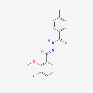 molecular formula C17H18N2O3 B10900250 N'-[(E)-(2,3-dimethoxyphenyl)methylidene]-4-methylbenzohydrazide 