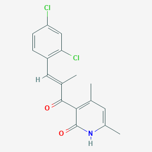 3-[(2E)-3-(2,4-dichlorophenyl)-2-methylprop-2-enoyl]-4,6-dimethylpyridin-2(1H)-one