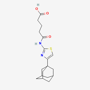 5-{[4-(1-Adamantyl)-1,3-thiazol-2-yl]amino}-5-oxopentanoic acid