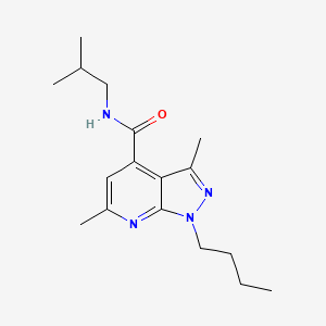 1-Butyl-N~4~-isobutyl-3,6-dimethyl-1H-pyrazolo[3,4-B]pyridine-4-carboxamide