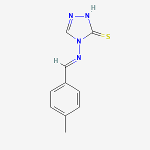 4-{[(E)-(4-methylphenyl)methylidene]amino}-4H-1,2,4-triazole-3-thiol