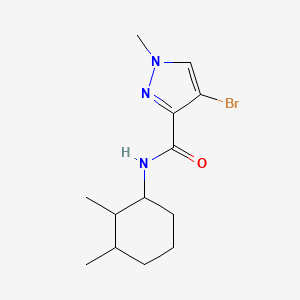 molecular formula C13H20BrN3O B10900622 4-bromo-N-(2,3-dimethylcyclohexyl)-1-methyl-1H-pyrazole-3-carboxamide 