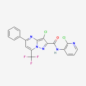 3-chloro-N-(2-chloropyridin-3-yl)-5-phenyl-7-(trifluoromethyl)pyrazolo[1,5-a]pyrimidine-2-carboxamide