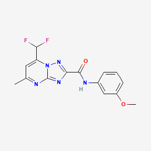 7-(difluoromethyl)-N-(3-methoxyphenyl)-5-methyl[1,2,4]triazolo[1,5-a]pyrimidine-2-carboxamide