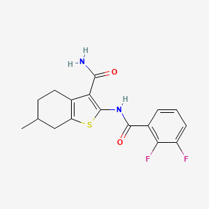 2-[(2,3-Difluorobenzoyl)amino]-6-methyl-4,5,6,7-tetrahydro-1-benzothiophene-3-carboxamide