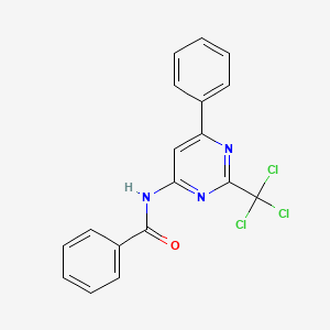 N-[6-phenyl-2-(trichloromethyl)pyrimidin-4-yl]benzamide