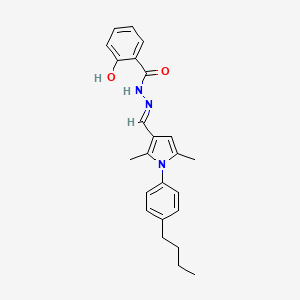 N'-{(E)-[1-(4-butylphenyl)-2,5-dimethyl-1H-pyrrol-3-yl]methylidene}-2-hydroxybenzohydrazide