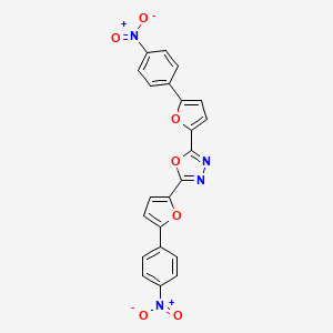 2,5-Bis[5-(4-nitrophenyl)-2-furyl]-1,3,4-oxadiazole