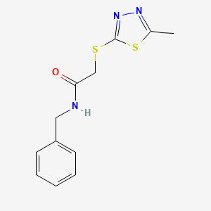 N-benzyl-2-[(5-methyl-1,3,4-thiadiazol-2-yl)sulfanyl]acetamide