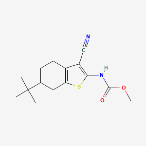 Methyl (6-tert-butyl-3-cyano-4,5,6,7-tetrahydro-1-benzothiophen-2-yl)carbamate