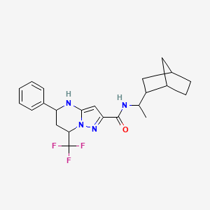 N-[1-(bicyclo[2.2.1]hept-2-yl)ethyl]-5-phenyl-7-(trifluoromethyl)-4,5,6,7-tetrahydropyrazolo[1,5-a]pyrimidine-2-carboxamide