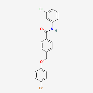 4-[(4-Bromophenoxy)methyl]-N~1~-(3-chlorophenyl)benzamide