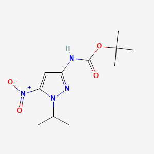 tert-butyl [5-nitro-1-(propan-2-yl)-1H-pyrazol-3-yl]carbamate