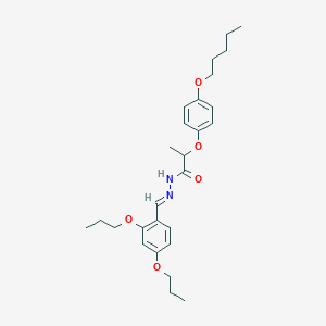 N'-[(E)-(2,4-dipropoxyphenyl)methylidene]-2-[4-(pentyloxy)phenoxy]propanehydrazide