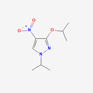 molecular formula C9H15N3O3 B10901335 3-Isopropoxy-1-isopropyl-4-nitro-1H-pyrazole 