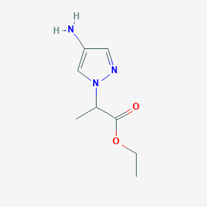 ethyl 2-(4-amino-1H-pyrazol-1-yl)propanoate