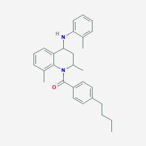 (4-butylphenyl){2,8-dimethyl-4-[(2-methylphenyl)amino]-3,4-dihydroquinolin-1(2H)-yl}methanone