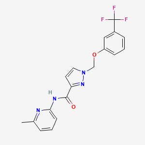 N-(6-methylpyridin-2-yl)-1-{[3-(trifluoromethyl)phenoxy]methyl}-1H-pyrazole-3-carboxamide