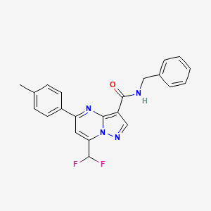 N-benzyl-7-(difluoromethyl)-5-(4-methylphenyl)pyrazolo[1,5-a]pyrimidine-3-carboxamide