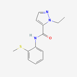 1-ethyl-N-(2-(methylthio)phenyl)-1H-pyrazole-5-carboxamide