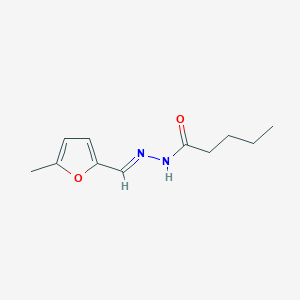 N'-[(E)-(5-methylfuran-2-yl)methylidene]pentanehydrazide