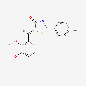 (5Z)-5-(2,3-dimethoxybenzylidene)-2-(4-methylphenyl)-1,3-thiazol-4(5H)-one