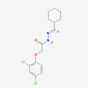 molecular formula C15H18Cl2N2O2 B10901629 N'-[(E)-cyclohexylmethylidene]-2-(2,4-dichlorophenoxy)acetohydrazide 