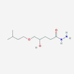 molecular formula C10H22N2O3 B10901636 4-Hydroxy-5-(3-methylbutoxy)pentanehydrazide 