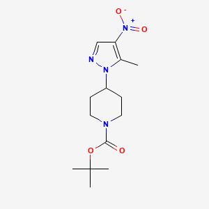 tert-butyl 4-(5-methyl-4-nitro-1H-pyrazol-1-yl)piperidine-1-carboxylate