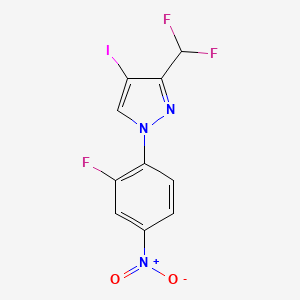 3-(Difluoromethyl)-1-(2-fluoro-4-nitrophenyl)-4-iodo-1H-pyrazole