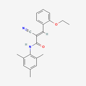 (2E)-2-cyano-3-(2-ethoxyphenyl)-N-(2,4,6-trimethylphenyl)prop-2-enamide