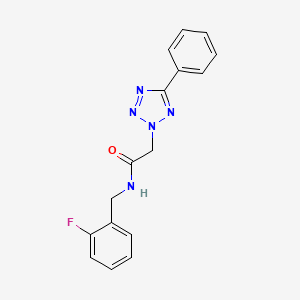 N-(2-fluorobenzyl)-2-(5-phenyl-2H-tetrazol-2-yl)acetamide